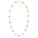 Chroma strandage Octagon cut, Multicolored, Gold-tone plated